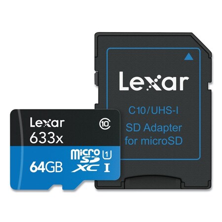 Awesome Audio 64 GB Micro Sdxc Memory Card with UHS-I U1 Class 10 AW3761147